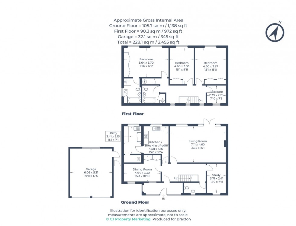 Floorplan for Newlands Drive, Maidenhead
